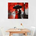 thumbnail image 2 of Nawypu  Contemporary Wall Art Black White and Red Umbrella Couple in Street Big Ben Print Canvas Wall Art Romantic Picture Artwork for Bedroom Living Room Decor 20x16 inch, 2 of 4