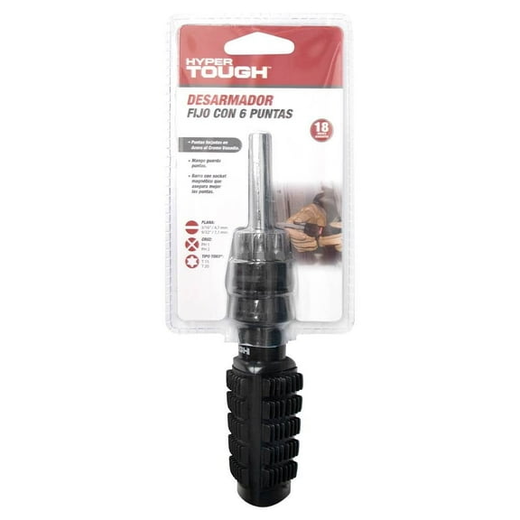Desarmador Hyper Tough Negro acero