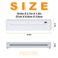 thumbnail image 4 of Foluu X8 Portable Thermal Printers, A4 Paper & US Letter, Bluetooth Thermal Printer Compatible Android IOS, Black, 4 of 6