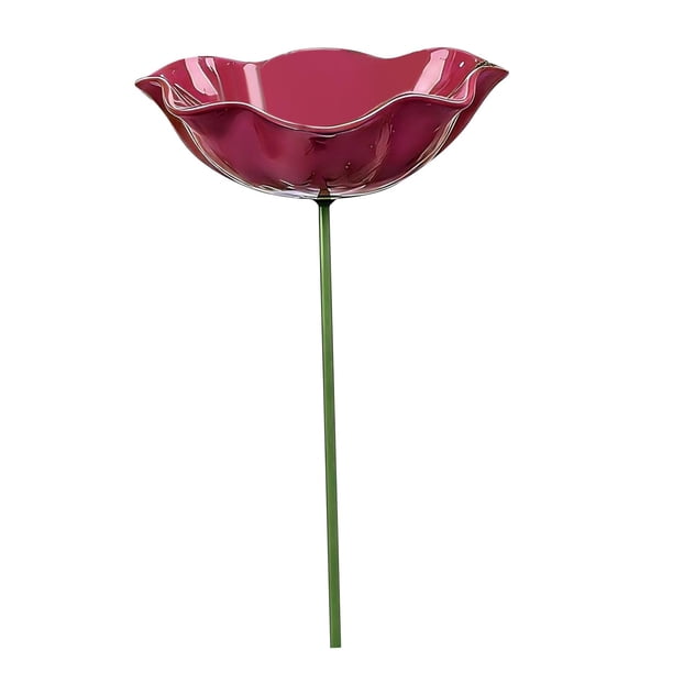 Estaca para jardín, para pájaros, fácil instalación, decoración novedosa, estaca para flores, cuenco para abejas, ideal para regalar, para Rosa