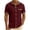 #07 Wine 【Mix & Match: Essential Colors in Stock】, variant on Men's Short Sleeve Button Down Shirt Casual Top with Pocket Lapel Collar Loose Fit Breathable Cotton for Business Office Work Travel Outfits | AESTIVO,Army Green L