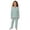 00-Green262, variant on WOYY Girls Pajama Sets Bow Print Long Sleeve Button Down Shirt Pants Sleepwear, Sizes 3-14