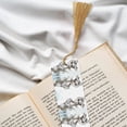 thumbnail image 6 of Kdxio Running White Horses Print Metal Tassel Bookmarks,Perfect Gift for Art Lovers and Bookworms Metal Bookmarks for Women, 6 of 8