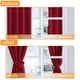 thumbnail image 5 of Cortina Hiasan Blackout con aislamiento térmico de 132 x 114 cm, color rojo, 5 of 6