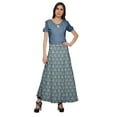 thumbnail image 2 of Moomaya Printed Rayon Skirt Wrap Style Plus Size Skirt Summer Wear Clothing, 2 of 6