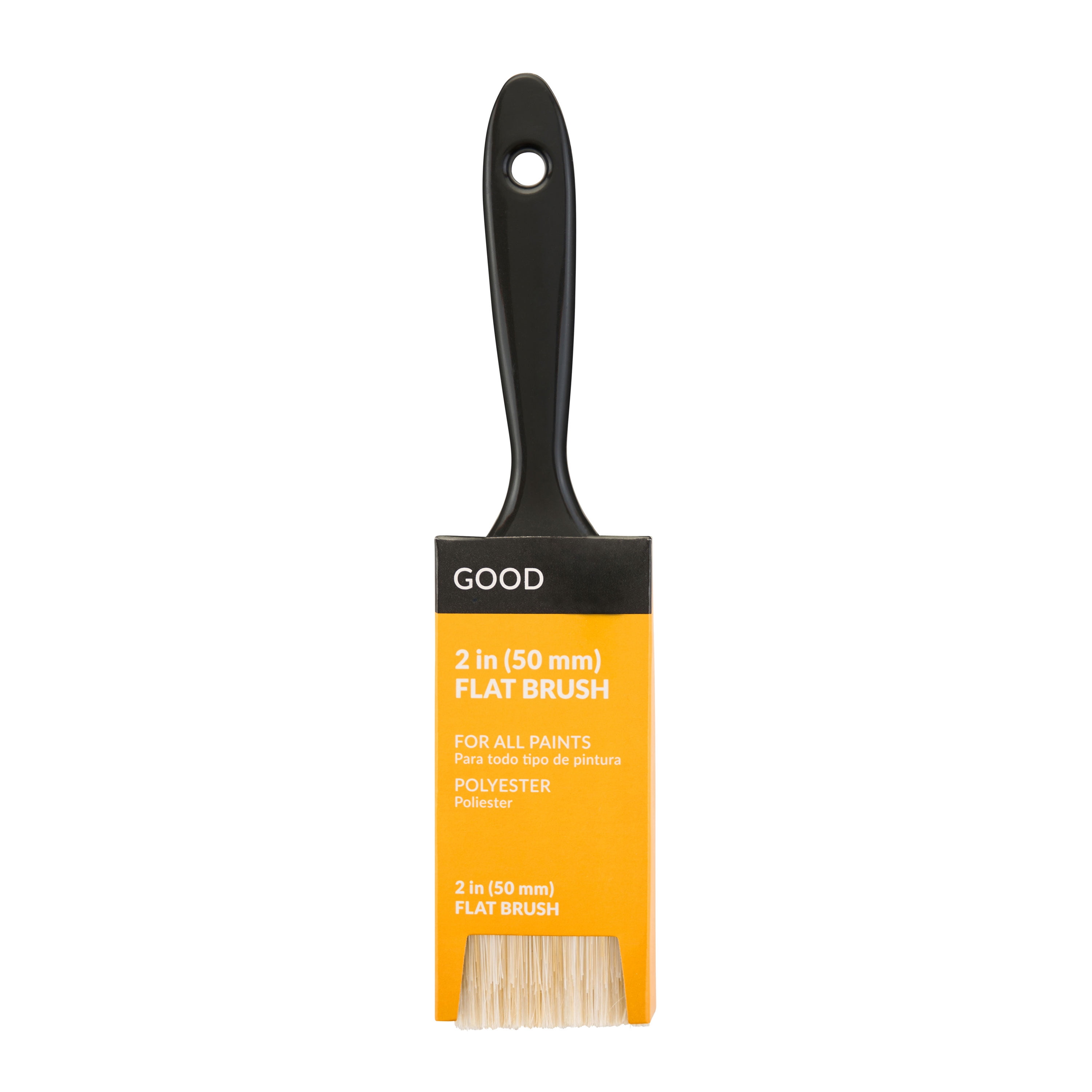 (5 pack) GOOD 2 in. Polyester Flat Paint Brush