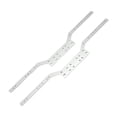 thumbnail image 3 of Bunblic 2x RC Car Chassis Frame Rails Upgrade DIY Modified Spare Parts Replacement for MN98 MN99S Parts 1:12 RC Crawler Car Toy Hobby argent, 3 of 8