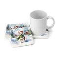 thumbnail image 3 of Hello Winter Bull Terrier Frosty Morning Walk Welcome Snowy Christmas Set of 4 Stone Coasters Bully Dog Lovers Gifts Idea 4x4in Absorbent Soapstone Coaster - 02018, 3 of 5