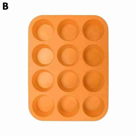 

12 LARGE SILICONE MUFFIN YORKSHIRE PUDDING MOULD CUPCAKE TRAYS BAKING V2U2