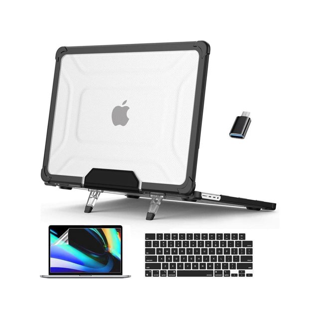 Case for MacBook Pro 16 inch Case 2023 2022 2021 Release M3 A2991 M2 A2780 M1 A2485 Pro Max Chip, Laptop Hard Cover with Kickstand, Keyboard Skin, Screen Protector, Camera Cover USB C Adapter