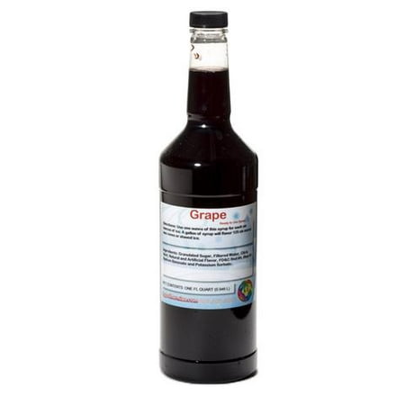 Grape Syrup - Grape Ready to Use Shaved Ice or Sno Cone Syrup Quart