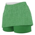 thumbnail image 5 of Mifsaly Striped Skorts for Women High Waist Tummy Control Tennis Golf Skort Skirt with Pockets Summer Casual Lightweight Breathable Athletic Workout Shorts XXXXL, 5 of 5