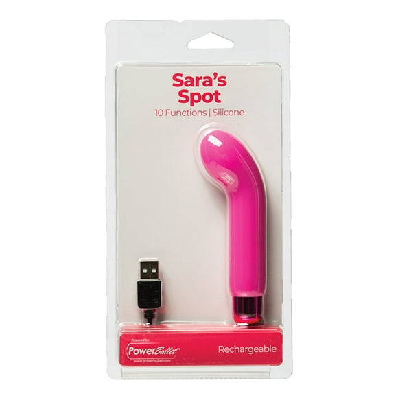 Sara's Spot Rechargeable Bullet W/g Spot Sleeve - 10 Functions Pink