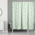 thumbnail image 2 of Creative Products Green Leaf Pattern 71x74 Shower Curtain, 2 of 2