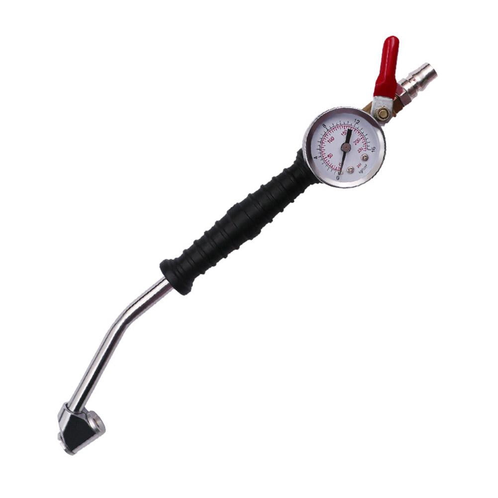 Heavy-duty Tire Inflator with Pressure Gauge, Lightweight
