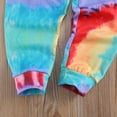 thumbnail image 4 of Bagilaanoe Toddler Baby Girl Long Pants Set Tie Dye Print Long Sleeve Hoodies Pullover Tops + Sweatpants 12M 18M 24M 3T 4T 5T 6T Kids Casual Sweatsuits, 4 of 8