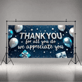 thumbnail image 4 of Decorative Design Thank You Banner Colorful Balloons Appreciation Decor Stars and Gifts for Gratitude Celebration Office Party Indoor Decoration, 4 of 7