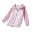 thumbnail image 2 of CYRBOKO Girls' Color Block Sun Jacket, Light Ice Fabric Breathable Summer Soft Elastic UV Protector Purple Size 4-5 T, 2 of 7