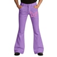 thumbnail image 6 of CONZONE Mens Casual Flared Pants Wide Leg Pants for Men Trendy High Waist Butterfly Graphic Bell Bottom With Pockets, 6 of 6
