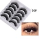 thumbnail image 2 of False Eyelashes Clusters Natural Strip Lashes Adhesive Reusable Natural Volume 5Pairs 3D Natural Soft Bushy False Eyelash Long Eye Lashes Curl Makeup Beauty Extension Tools(Buy 2 save 10%）, 2 of 2