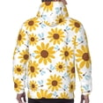 thumbnail image 7 of Lsque Sunflowers Pattern Casual Men's Hoodie,Hooded Sweatshirt with Kangaroo Pocket,Pullover Hoodie-4X-Large, 7 of 7