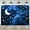 Blue, variant on Night Sky Stars Backdrop Universe Space Starry Galaxy Photography Background Glitter Nebula Milky Way Boy Girl Birthday Baby Shower Wedding Party Decorations Banner Photo Booth Prop