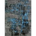 thumbnail image 2 of HR HANDCRAFT RUGS HR Modern Contemporary Abstract Area Rug Denim - 2' X 7' Runner, 2 of 5