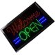 thumbnail image 2 of Letrero de neón LED ultrabrillante "Abierto", 55 x 33 cm, con movimiento animado y luz de encendido/apagado, atractivo letrero luminoso para bar o salón, vertical, cuadrado. "Bienvenido, Abierto"., 2 of 7