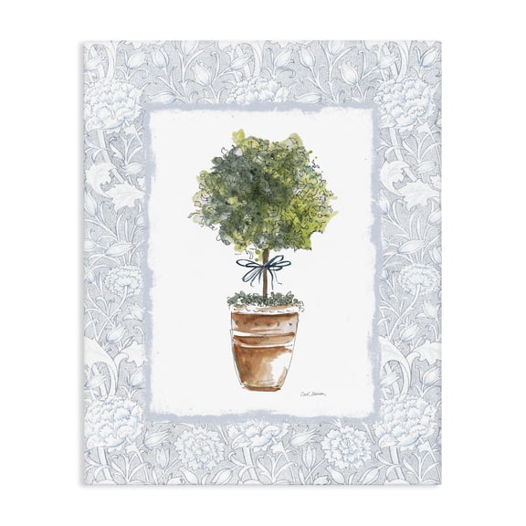 Stupell Industries Traditional Potted Topiary in Terracotta Canvas Art, 16 x 20, by Carol Robinson