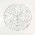 thumbnail image 2 of Regla acrílica de 10 pulgadas, regla de plástico, regla de costura, plantilla circular, centro transparente, acrílico, dibujo, círculo, 2 of 2