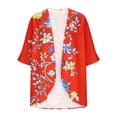 thumbnail image 6 of Womens Cardigan For Dress Open Front Fashion Casual Overcoat Print Button up Cardigan Sweater Coat for Fall and Winter, 6 of 6