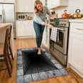 thumbnail image 4 of Front Door Mat, 3D Optical Illusion All-Weather Doormat, Optical Illusion Rug Ground Crack Illusion Rug 3D Rugs, Easy Clean Patio Porch Entryway Mat, 4 of 7