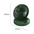 thumbnail image 3 of LSLJS USB Fan Oscillating Table Fan Small Wall-mounted Fan, In-line Variable Speed Silent Fan for Outdoor Travel Camps., Cooling Fans, 3 of 5