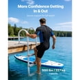 thumbnail image 2 of KFFKFF Removable Dock Ladder, 3 Steps, Aluminum Alloy Boat Swim Ladder, with Non-Slip Wide Steps, 500 lbs Load Capacity, Quick Release Design, Suitable for Lake Swimming, Pools, and Marine Boarding, 2 of 9