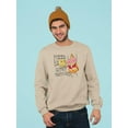 thumbnail image 2 of Pizza Is My Current Relationship Sweatshirt Men -Image by Shutterstock, Male Small, 2 of 4