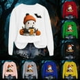 thumbnail image 2 of CAUYDY Halloween Sweatshirts for Women Funny Cute Ghost Pumpkin Graphic Long Sleeve Crewneck Casual Sweaters(Yellow,M), 2 of 9