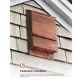thumbnail image 6 of INCLY Bat House for Outdoors 15"x9.2"x3.2" Shelter Box kit Double Chamber Dark Natural Cedar Wood, Pre-Finished Easy to Install, 6 of 7