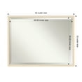 thumbnail image 5 of Amanti Art Woodgrain Stripe Beveled Wood Bathroom Wall Mirror, 5 of 10