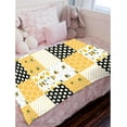 thumbnail image 3 of Bee Blanket Lightweight Flannel Throw Blanket Gifts for Girls Women in All Season Blanket for Bed/Couch/Sofa 30"x40" for Baby/Pets, 3 of 6