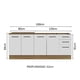 thumbnail image 3 of Gabinete Bajo Cocina Madesa Agata 200cm Con Tarja MB, 3 of 5