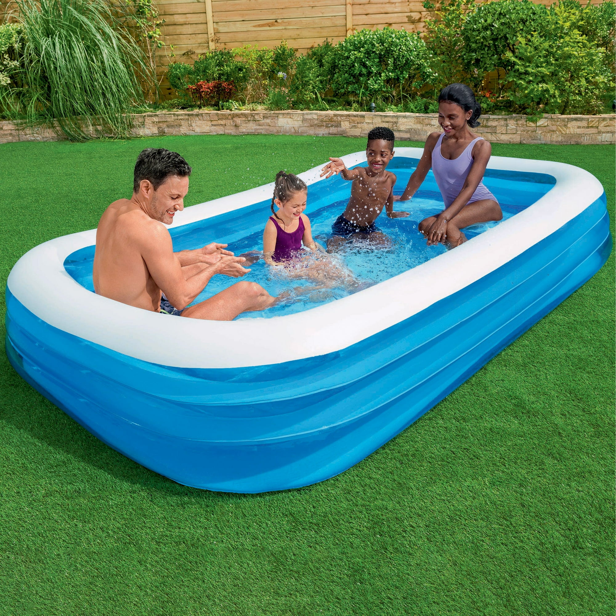 H2OGO! Rectangular Inflatable Family Pool