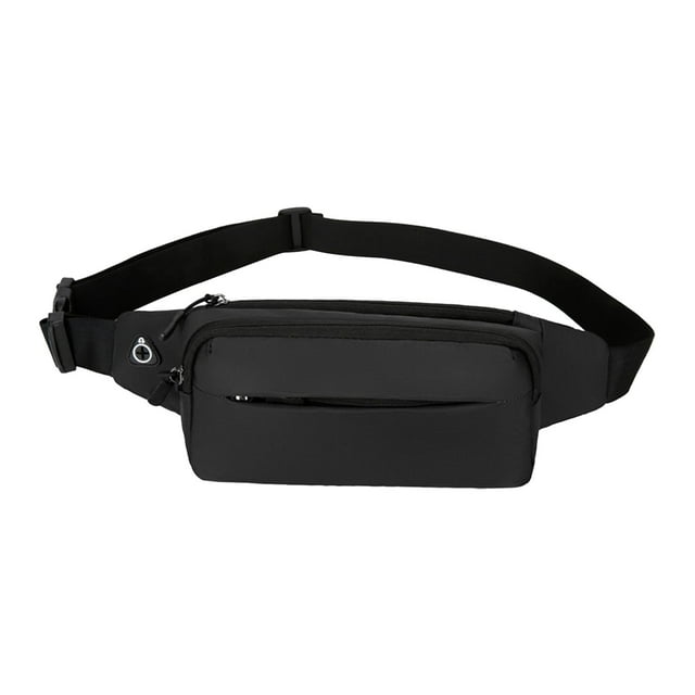Riñonera Riñonera Riñonera Monedero Bolso impermeable Teléfono Titular de la llave Bandolera Bolsa de pecho para caminar Senderismo Escalada Trekking negro Salvador Riñonera
