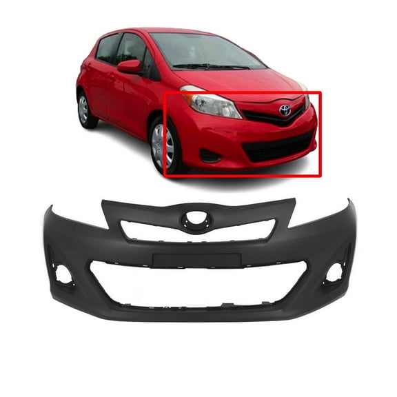 DCP Front Bumper Cover For 2012-2014 Toyota Yaris Hatchback Primed TO1000391