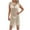 Beige, variant on Ohufall Swimsuit Cover up for Women Crochet Hollow Out Knit Sundresses Summer Beach Tank Dresses Sleeveless Bathing Suit Cover Ups for Swimwear/Bikini