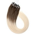 thumbnail image 3 of SEGO Micro Loop Thick Real Remy Human Hair Extensions Invisible Band Micro Ring Beads Hair 100 Strands Black Hair Extensions, 3 of 6