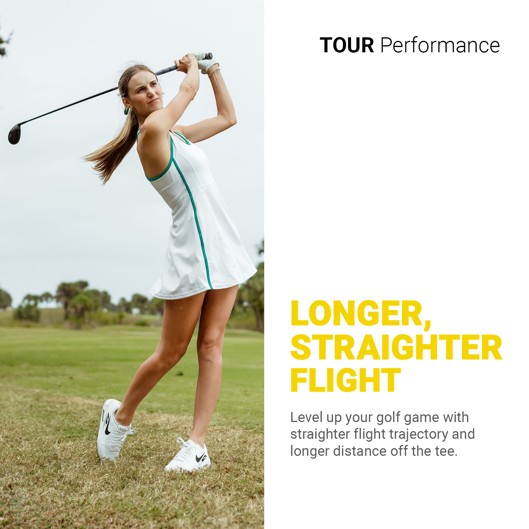 Trust Aurora Royal Yellow. Crystal Urethane Cover with Dynamic Core, 3 Piece Golf Ball, Soft Feeling (1 Dozen)
