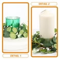 thumbnail image 6 of KALLORY Artificial Leaves Candle Wreath Ring for Decoration Multi Synthetic Material 6 Inch, 6 of 10