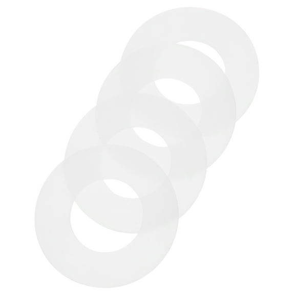 Homoyoyo 4pcs White Rubber Toilet Tank Sealing Gaskets for Installation and Maintenance Replacement Parts