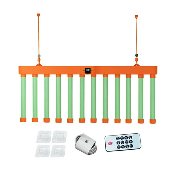 Juego de palos que caen, juguete de entrenamiento de reacción con pantalla digital de velocidad ajustable, naranja