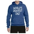 thumbnail image 2 of Wild Bobby,World's Okayest Dad Gift, Father's Day, Unisex Graphic Hoodie Sweatshirt, Vintage Heather Blue, X-Large, 2 of 3